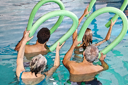 Athletic activities like water aerobics through a local YMCA offer opportunities for sober socializing.