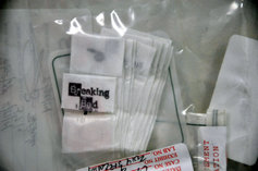 Individual bags of heroin seized by the Drug Enforcement Administration. 