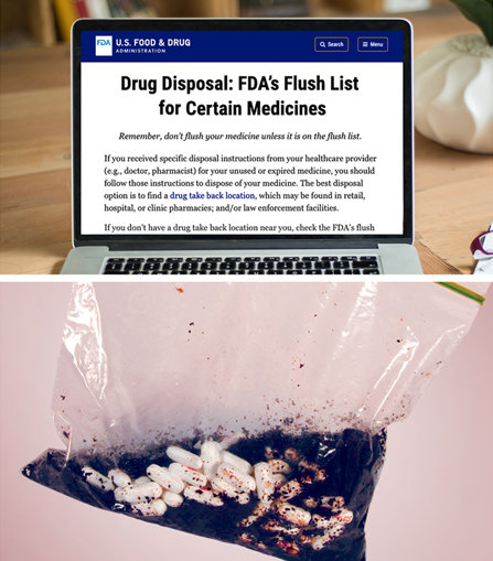 Drug disposal instructions from FDA