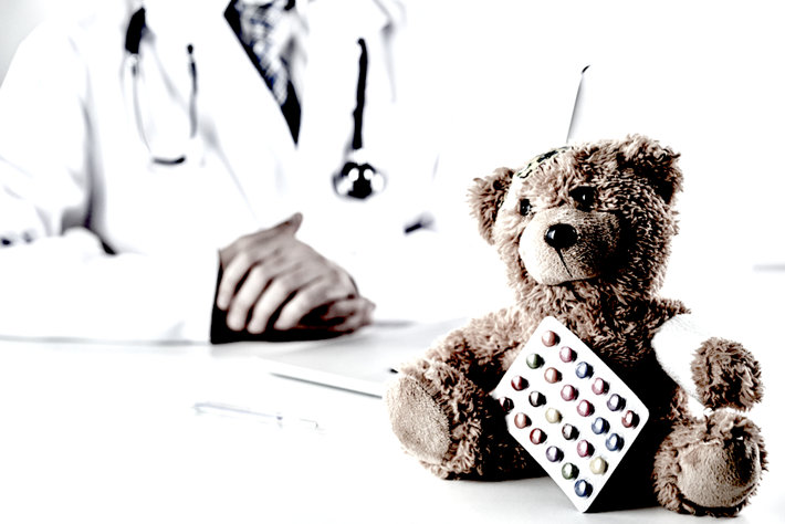 Doctor and the teddy bear.