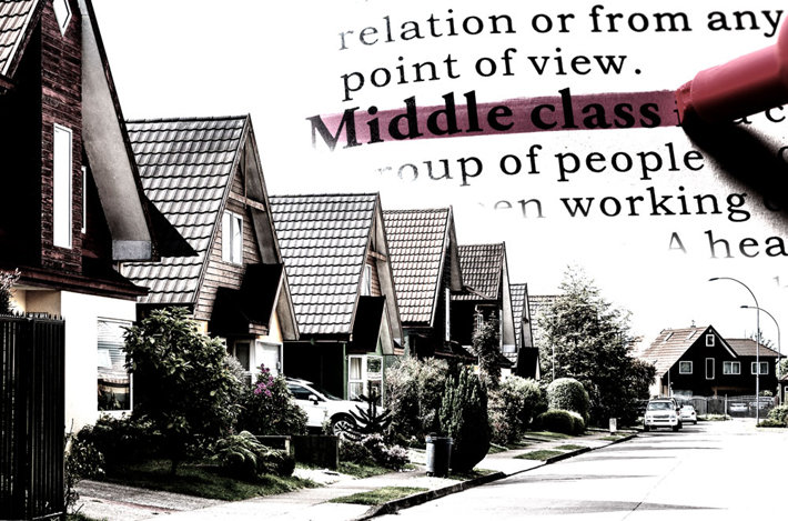 Middle class houses